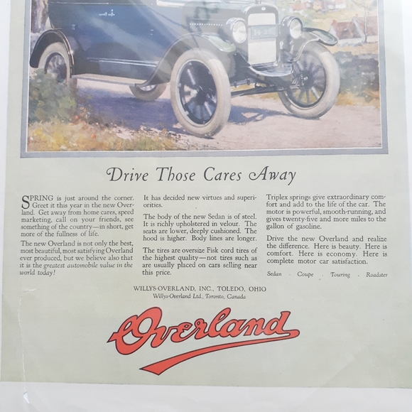 VTG '23 Print Ad Ladies Home Journal Overland Auto - Picture 4 of 8